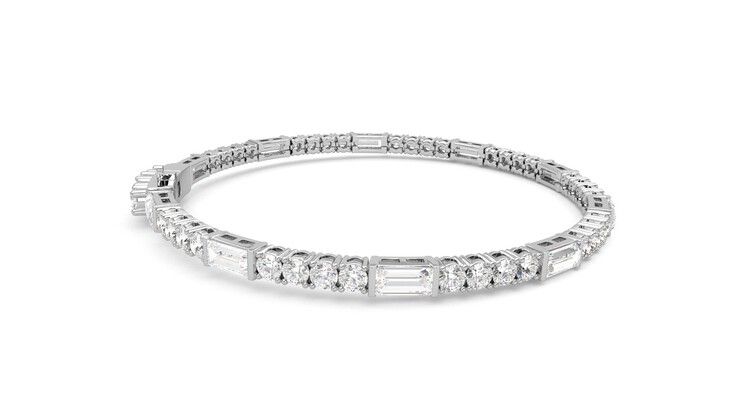 Taylor & Hart Serrienne 5.00ct Tennis Bracelet Jewellery 360 degree image 10