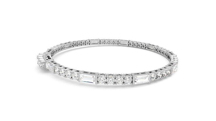 Taylor & Hart Serrienne 5.00ct Tennis Bracelet Jewellery 360 degree image 11