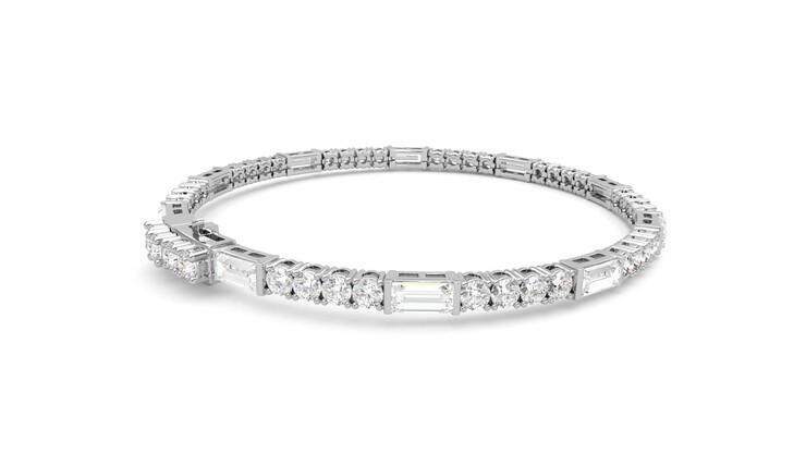 Taylor & Hart Serrienne 5.00ct Tennis Bracelet Jewellery 360 degree image 12