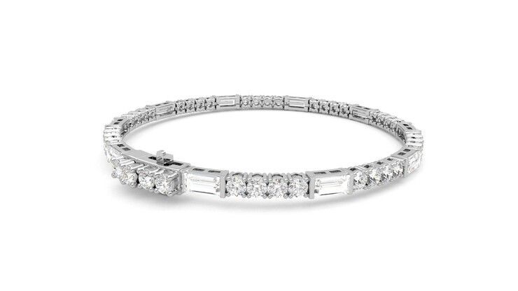 Taylor & Hart Serrienne 5.00ct Tennis Bracelet Jewellery 360 degree image 13