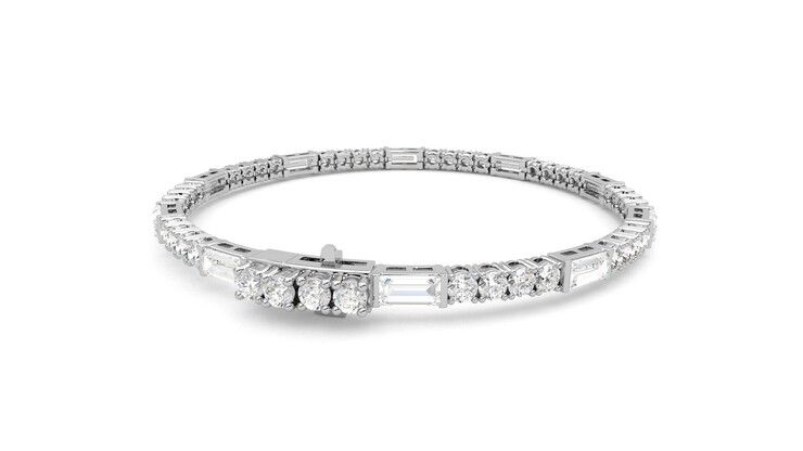 Taylor & Hart Serrienne 5.00ct Tennis Bracelet Jewellery 360 degree image 14