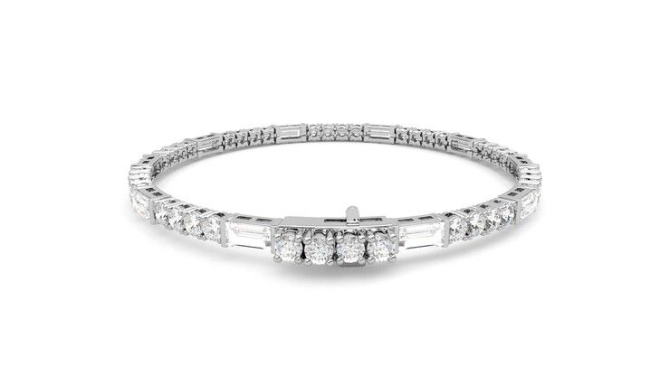 Taylor & Hart Serrienne 5.00ct Tennis Bracelet Jewellery 360 degree image 15