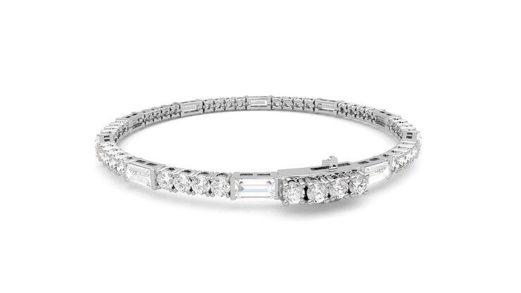 Taylor & Hart Serrienne 5.00ct Tennis Bracelet Jewellery 360 degree image 16