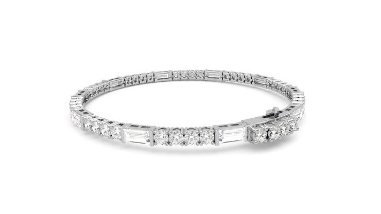 Taylor & Hart Serrienne 5.00ct Tennis Bracelet Jewellery 360 degree image 17