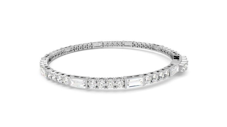 Taylor & Hart Serrienne 5.00ct Tennis Bracelet Jewellery 360 degree image 19