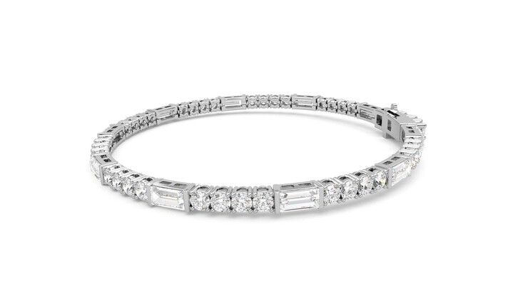 Taylor & Hart Serrienne 5.00ct Tennis Bracelet Jewellery 360 degree image 21