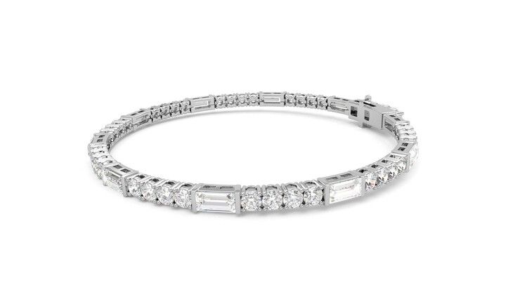 Taylor & Hart Serrienne 5.00ct Tennis Bracelet Jewellery 360 degree image 22