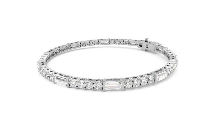 Taylor & Hart Serrienne 5.00ct Tennis Bracelet Jewellery 360 degree image 23
