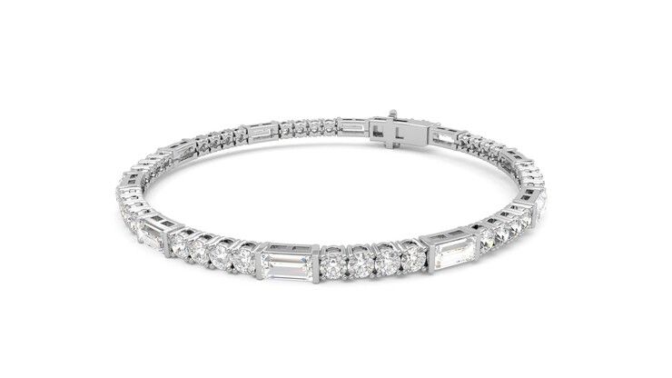 Taylor & Hart Serrienne 5.00ct Tennis Bracelet Jewellery 360 degree image 25