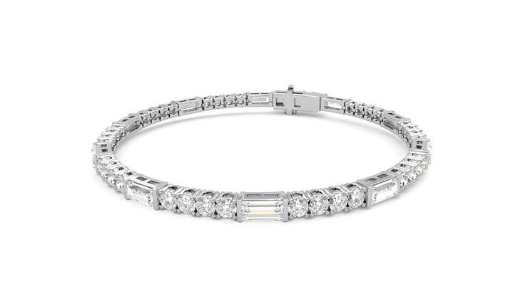 Taylor & Hart Serrienne 5.00ct Tennis Bracelet Jewellery 360 degree image 26