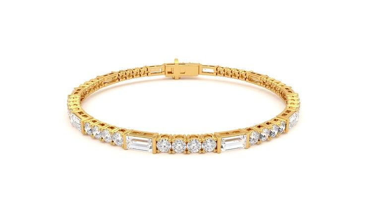 Taylor & Hart Serrienne 5.00ct Tennis Bracelet Jewellery 360 degree image 1