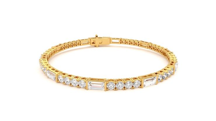 Taylor & Hart Serrienne 5.00ct Tennis Bracelet Jewellery 360 degree image 3