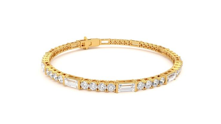 Taylor & Hart Serrienne 5.00ct Tennis Bracelet Jewellery 360 degree image 5