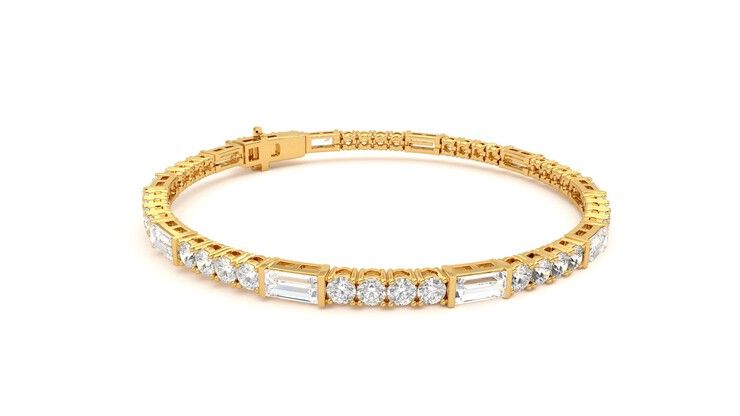 Taylor & Hart Serrienne 5.00ct Tennis Bracelet Jewellery 360 degree image 6