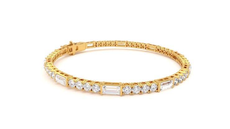 Taylor & Hart Serrienne 5.00ct Tennis Bracelet Jewellery 360 degree image 7