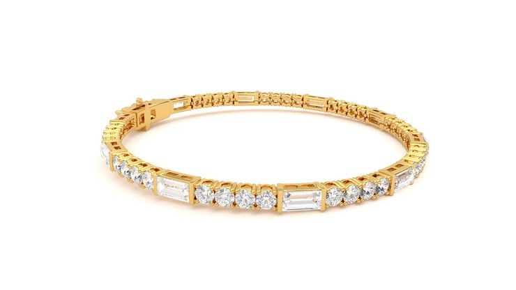 Taylor & Hart Serrienne 5.00ct Tennis Bracelet Jewellery 360 degree image 8