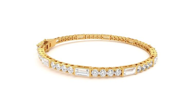 Taylor & Hart Serrienne 5.00ct Tennis Bracelet Jewellery 360 degree image 9