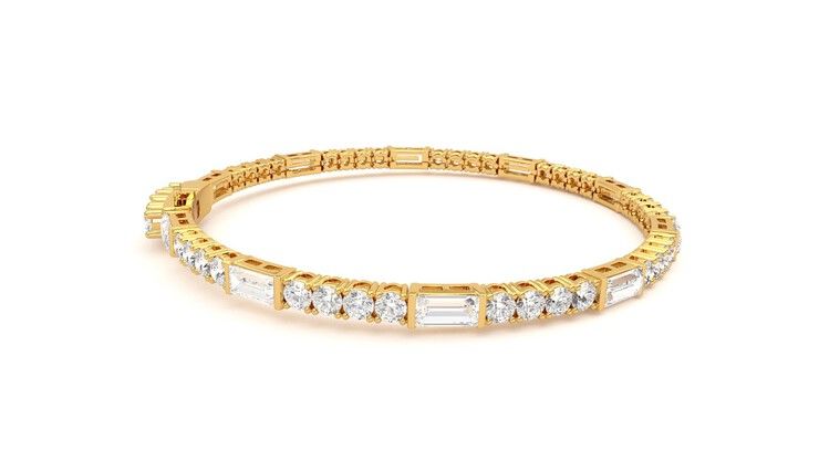 Taylor & Hart Serrienne 5.00ct Tennis Bracelet Jewellery 360 degree image 10