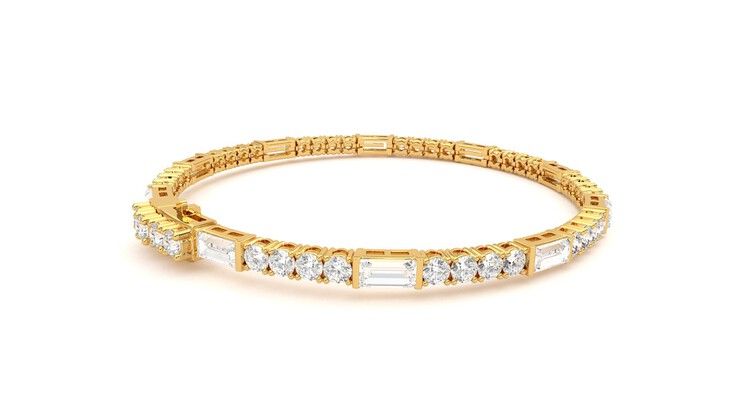 Taylor & Hart Serrienne 5.00ct Tennis Bracelet Jewellery 360 degree image 12