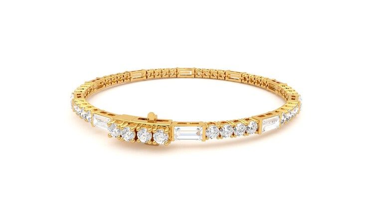 Taylor & Hart Serrienne 5.00ct Tennis Bracelet Jewellery 360 degree image 14