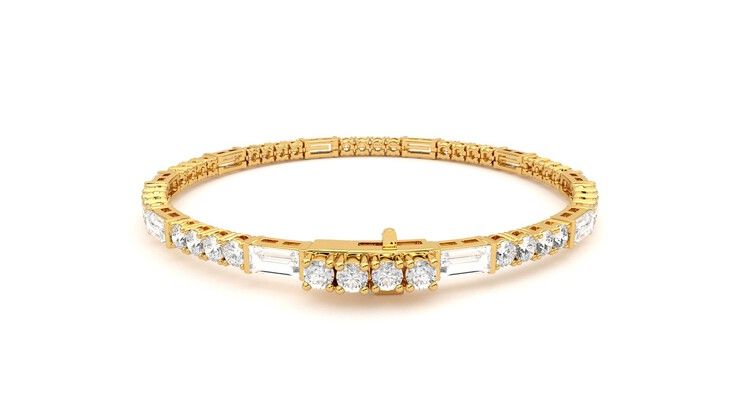 Taylor & Hart Serrienne 5.00ct Tennis Bracelet Jewellery 360 degree image 15