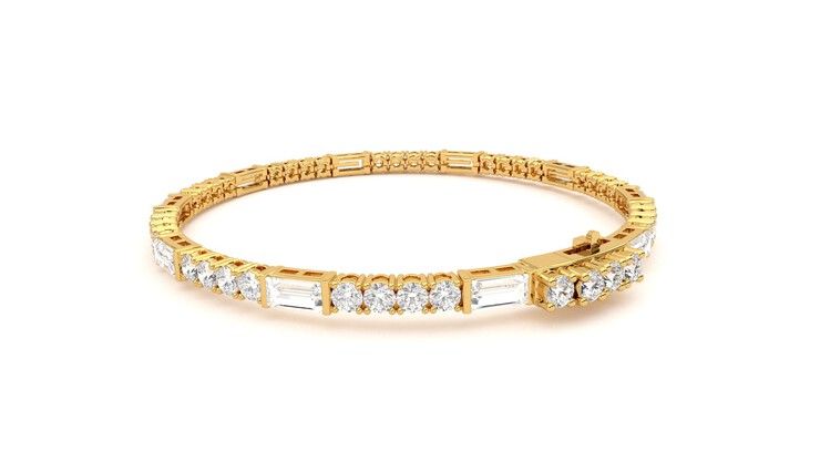 Taylor & Hart Serrienne 5.00ct Tennis Bracelet Jewellery 360 degree image 17