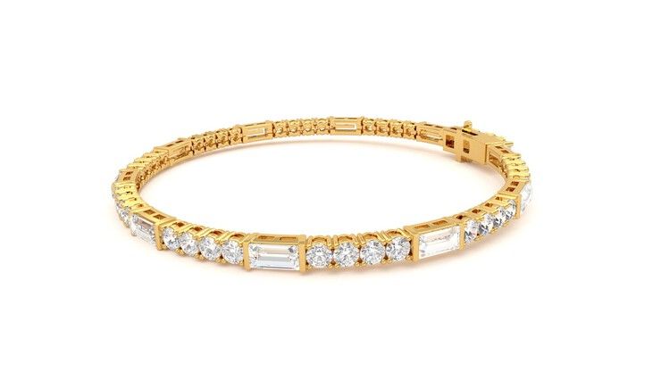 Taylor & Hart Serrienne 5.00ct Tennis Bracelet Jewellery 360 degree image 22