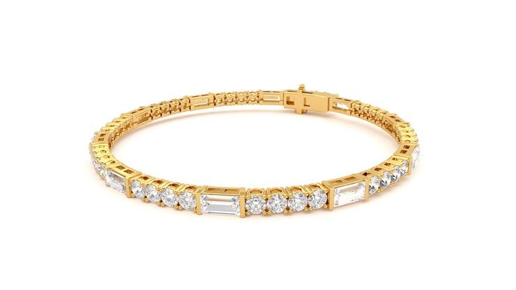 Taylor & Hart Serrienne 5.00ct Tennis Bracelet Jewellery 360 degree image 25