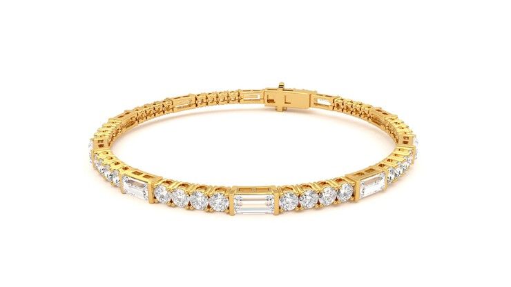 Taylor & Hart Serrienne 5.00ct Tennis Bracelet Jewellery 360 degree image 26