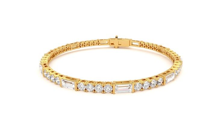 Taylor & Hart Serrienne 5.00ct Tennis Bracelet Jewellery 360 degree image 27