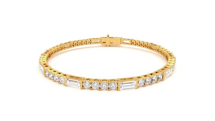 Taylor & Hart Serrienne 5.00ct Tennis Bracelet Jewellery 360 degree image 28