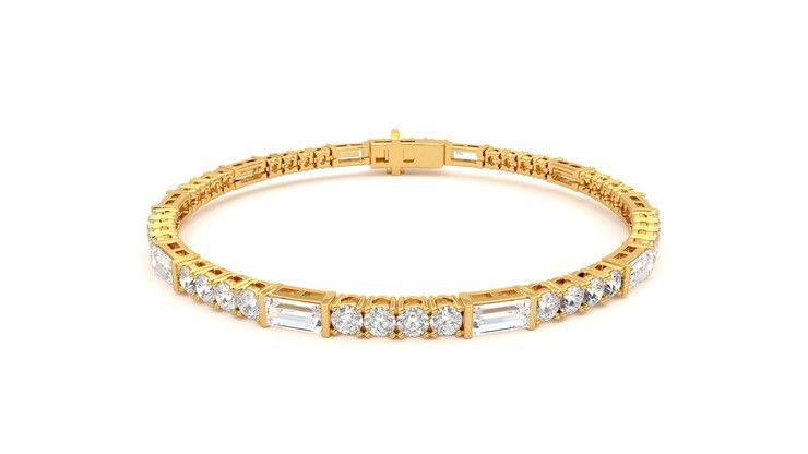 Taylor & Hart Serrienne 5.00ct Tennis Bracelet Jewellery 360 degree image 29