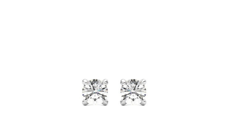 Taylor & Hart Dea 0.20ct Studs Natural Diamonds Platinum Earrings 360 detail 01