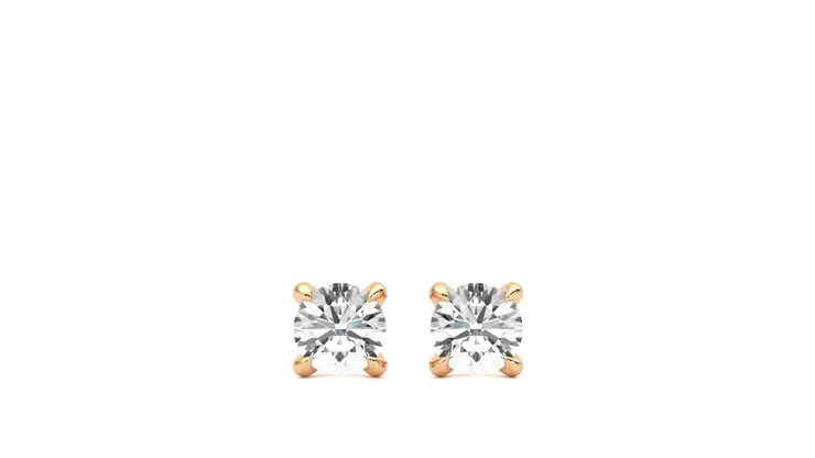 Taylor & Hart Dea 0.20ct Studs Rose Earrings 360 detail 01