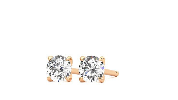 Taylor & Hart Dea 0.50ct Studs Jewellery 360 degree image 26