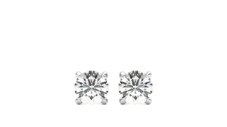 Taylor & Hart Dea 0.50ct Studs Platinum Earrings 360 detail 01