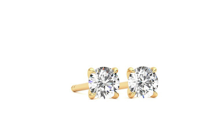 Taylor & Hart Dea 0.50ct Studs Jewellery 360 degree image 4