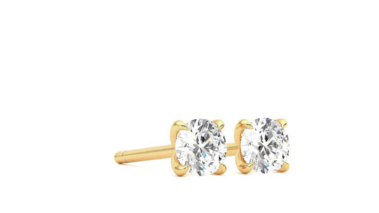 Taylor & Hart Dea 0.50ct Studs Jewellery 360 degree image 5