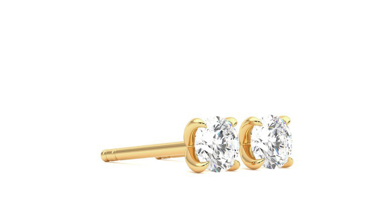 Taylor & Hart Dea 0.50ct Studs Jewellery 360 degree image 6