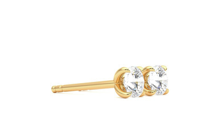 Taylor & Hart Dea 0.50ct Studs Jewellery 360 degree image 7