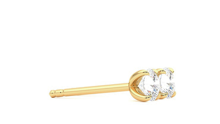 Taylor & Hart Dea 0.50ct Studs Jewellery 360 degree image 8
