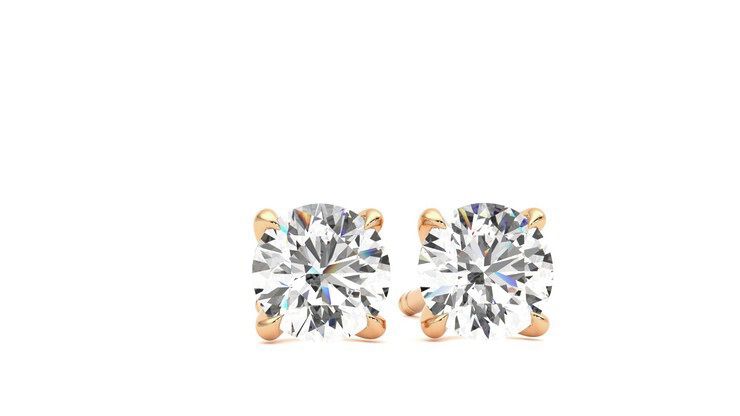Taylor & Hart Dea 1.00ct Studs Jewellery 360 degree image 3
