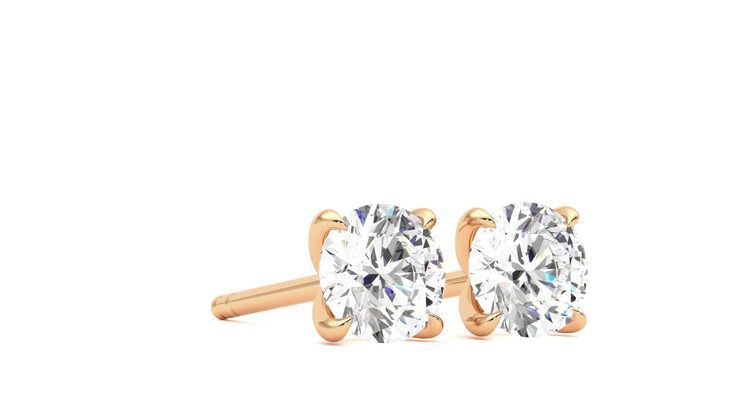 Taylor & Hart Dea 1.00ct Studs Jewellery 360 degree image 5