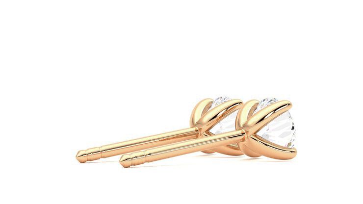 Taylor & Hart Dea 1.00ct Studs Jewellery 360 degree image 12