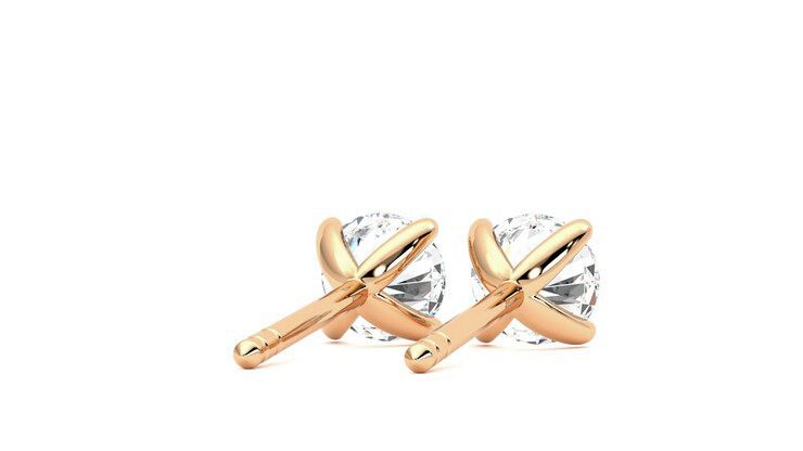 Taylor & Hart Dea 1.00ct Studs Jewellery 360 degree image 14