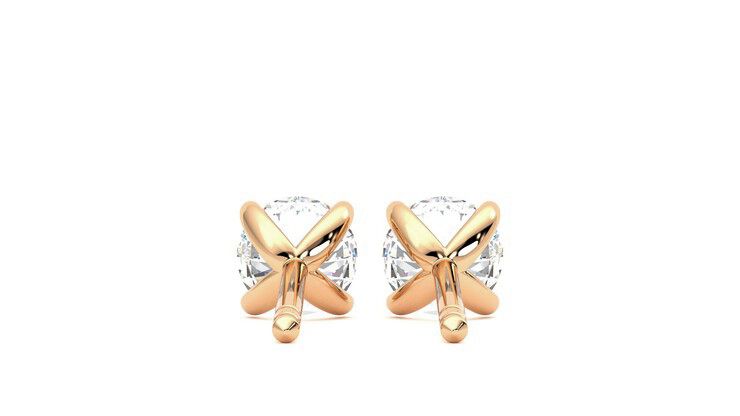 Taylor & Hart Dea 1.00ct Studs Jewellery 360 degree image 15