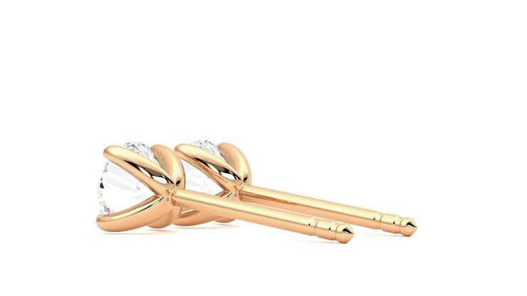 Taylor & Hart Dea 1.00ct Studs Jewellery 360 degree image 18