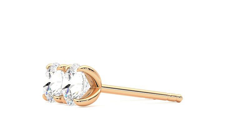 Taylor & Hart Dea 1.00ct Studs Jewellery 360 degree image 22