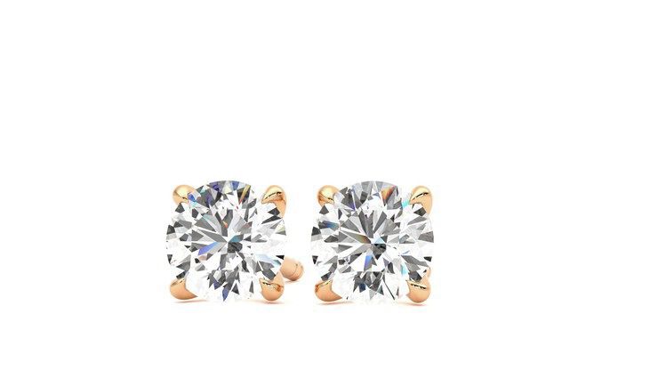 Taylor & Hart Dea 1.00ct Studs Jewellery 360 degree image 27