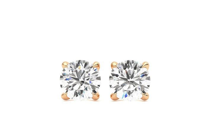 Taylor & Hart Dea 1.00ct Studs Jewellery 360 degree image 28